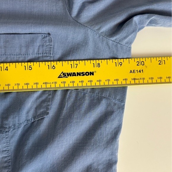 Esprit Blue Button Up Collared Shirt 10 - Picture 5 of 8